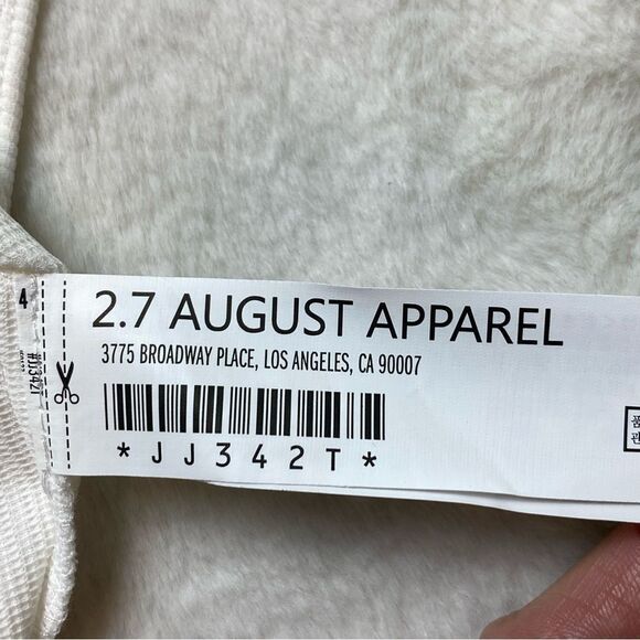 Endless Rose White Pleated Puff Sleeve Top New With Tags Size Small - Picture 6 of 12